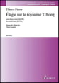 Elegie Sur le Royaume Tchong SATB Vocal Score cover